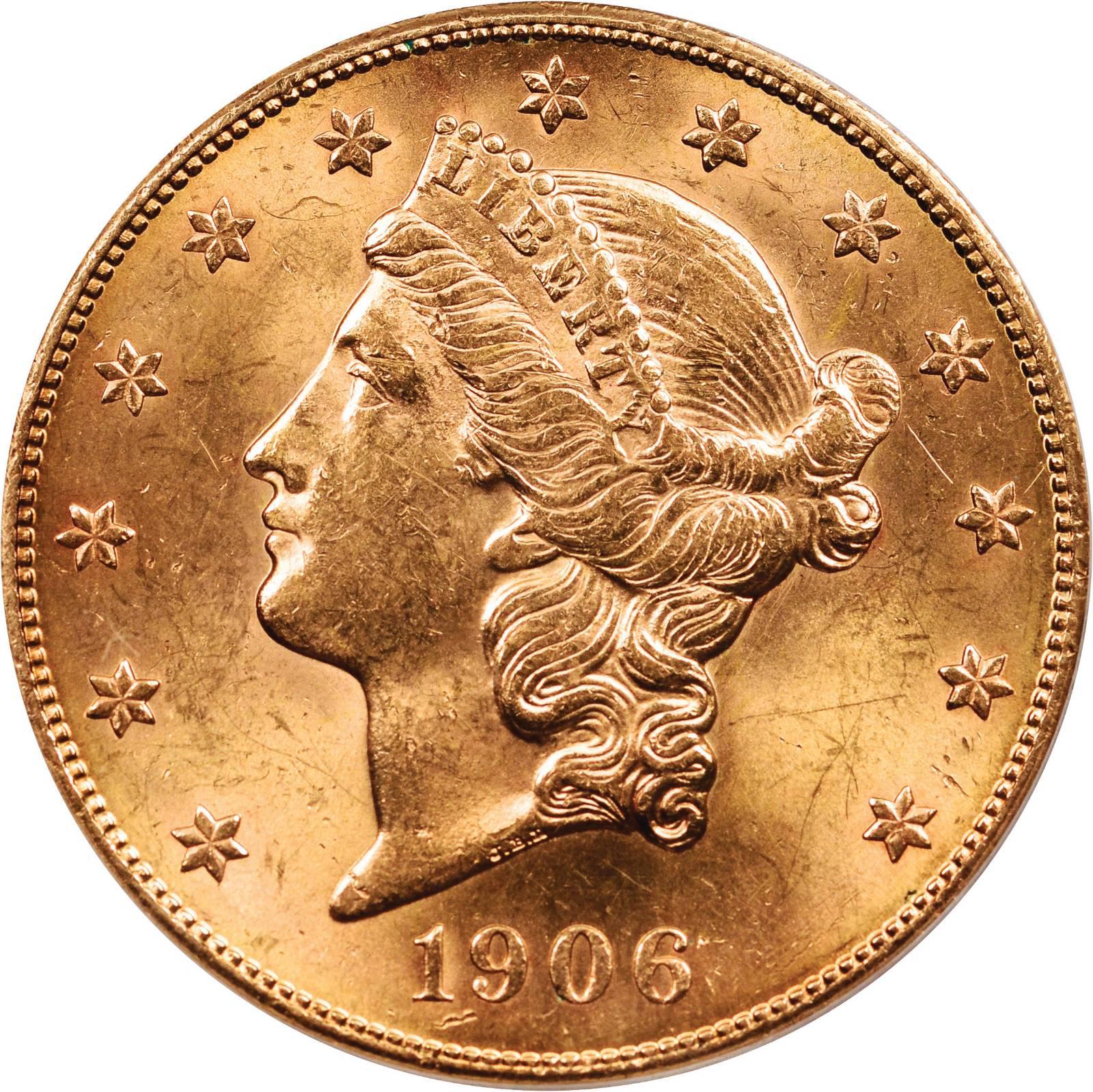 Value Of 1906 S 20 Liberty Double Eagle Sell Rare Coins