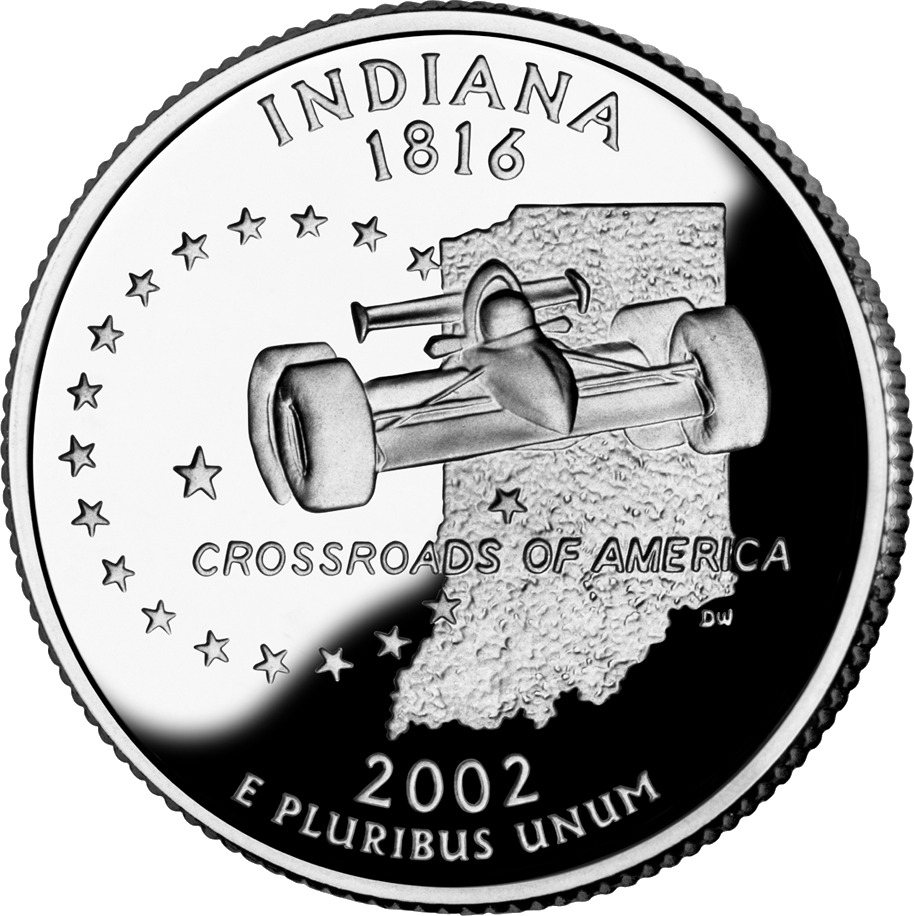 collectibles-art-us-coins-quarters-bu-indiana-indianapolis-500-indy