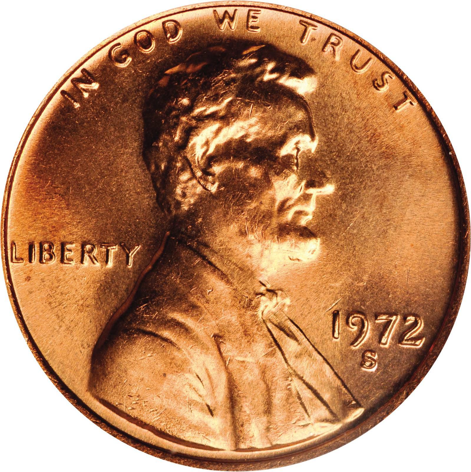 1972 P D S  Lincoln Memorial Pennies