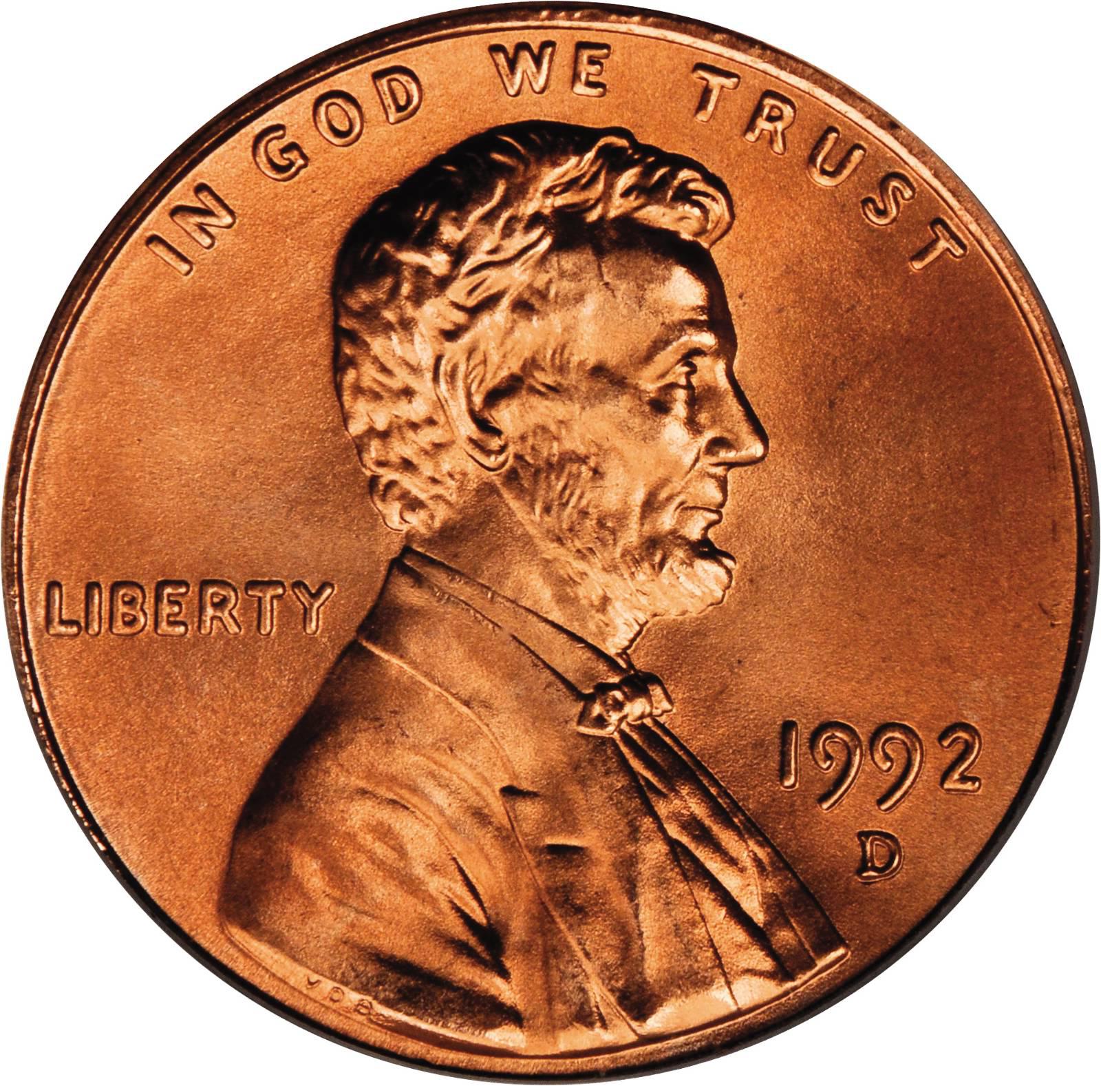 Value Of 1992 D Lincoln Cents We Appraise Modern Coins