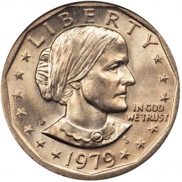 value of susan b anthony coin 1979