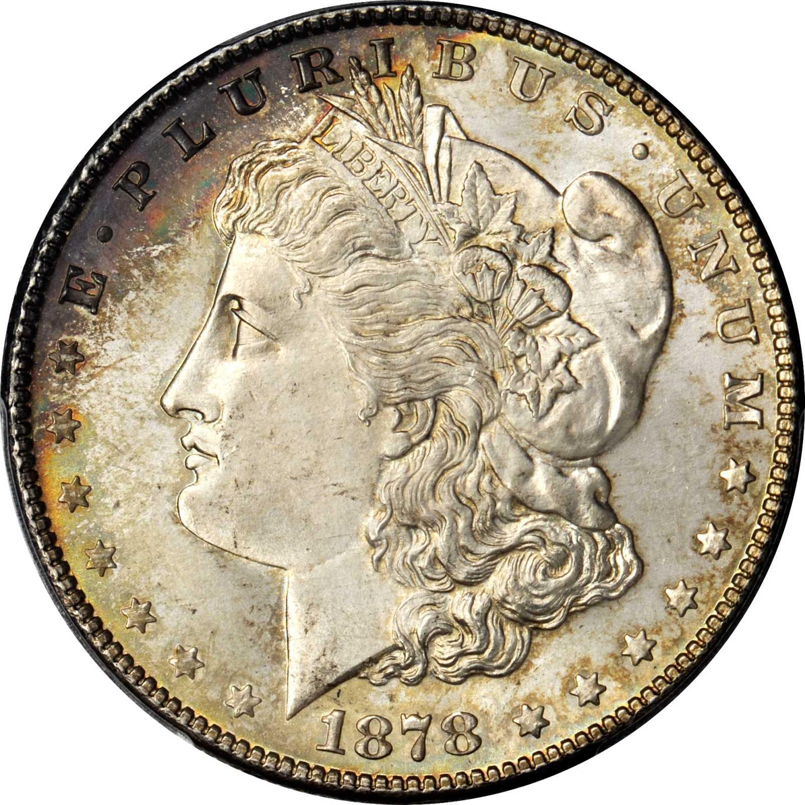 1878 S Morgan $1 AU 