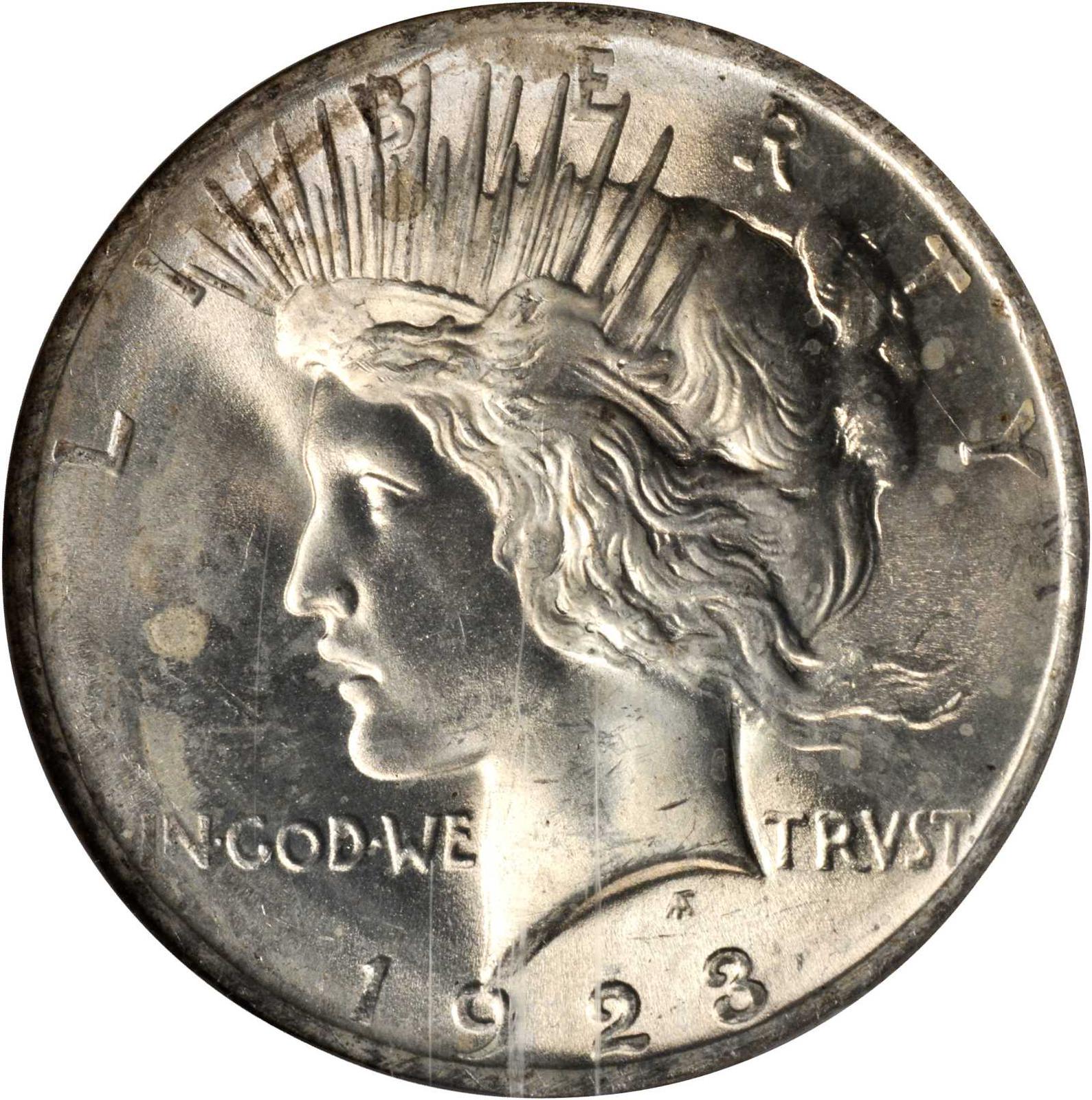 Seller's # 431 1923-P Peace Silver Dollar 