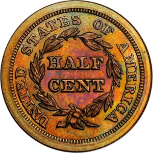 rare coin price guide Braided Hair Half Cent