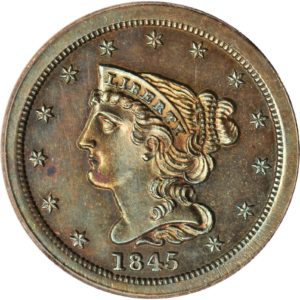 old coin buyer Braided Hair Half Cent