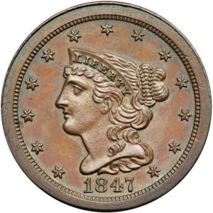 rare coins Braided Hair Half Cent