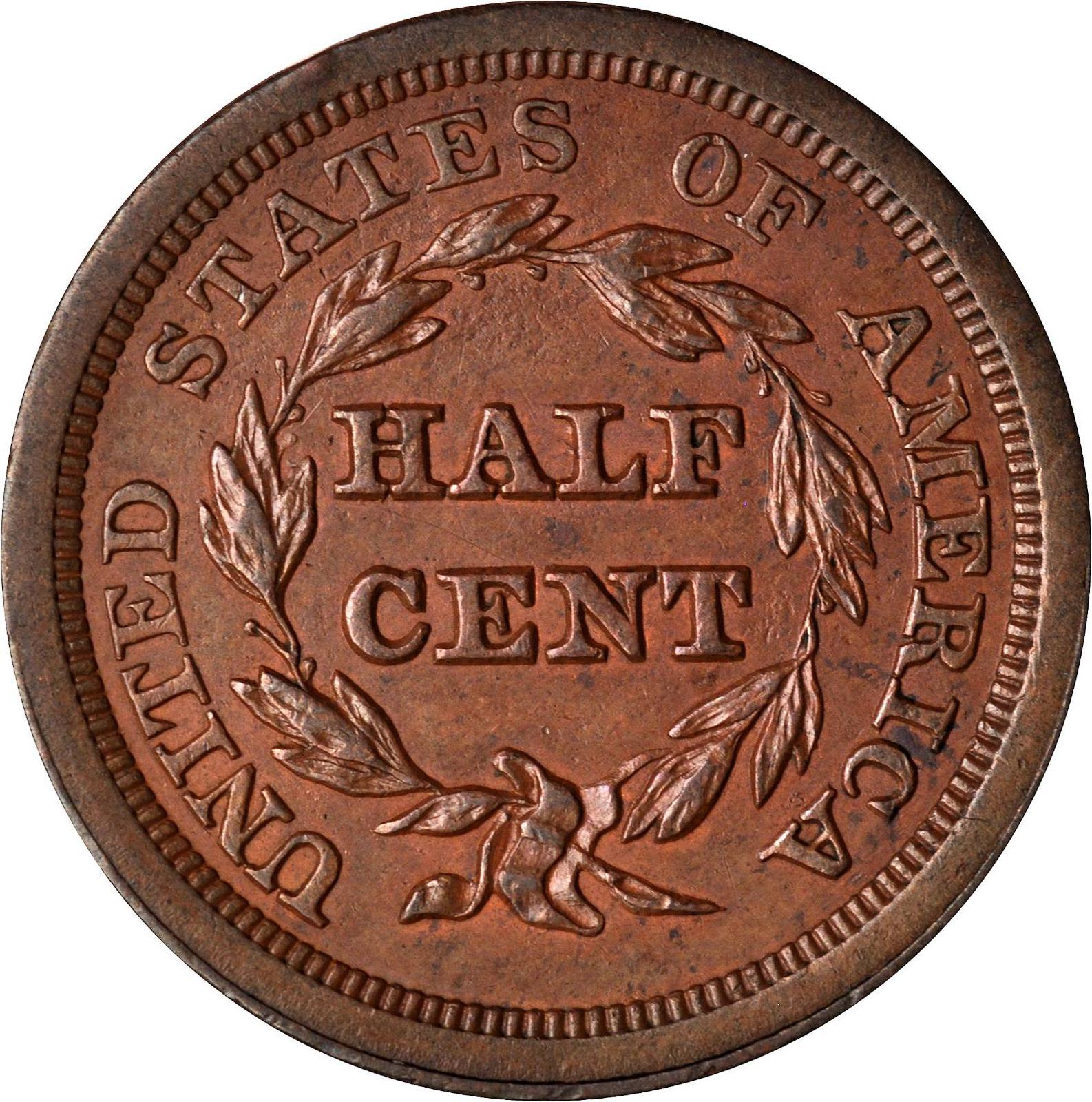 1851 Large Cent - Braided Hair - Circulated