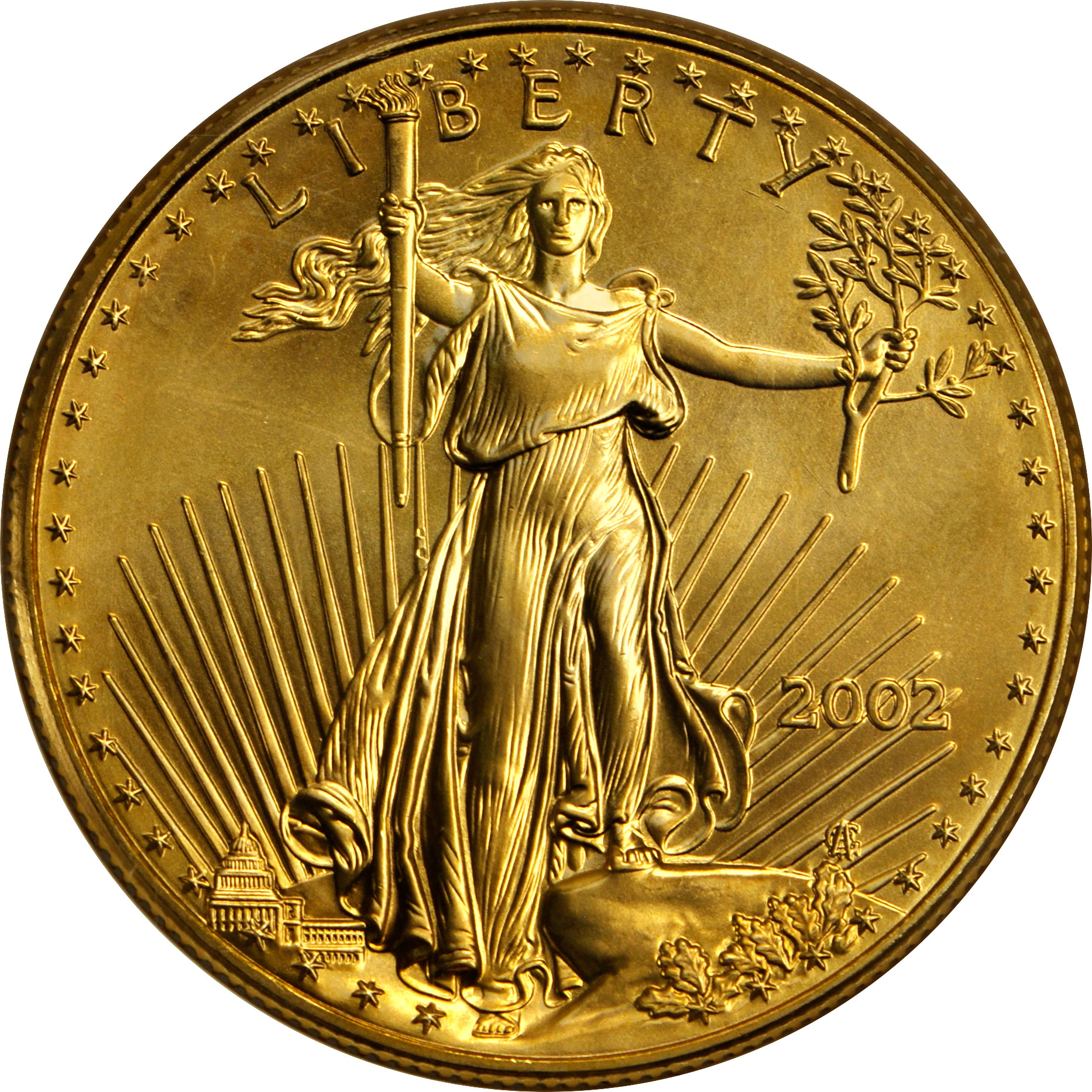 Value of 2002 $25 Gold Coin | Sell .5 OZ American Gold Eagle