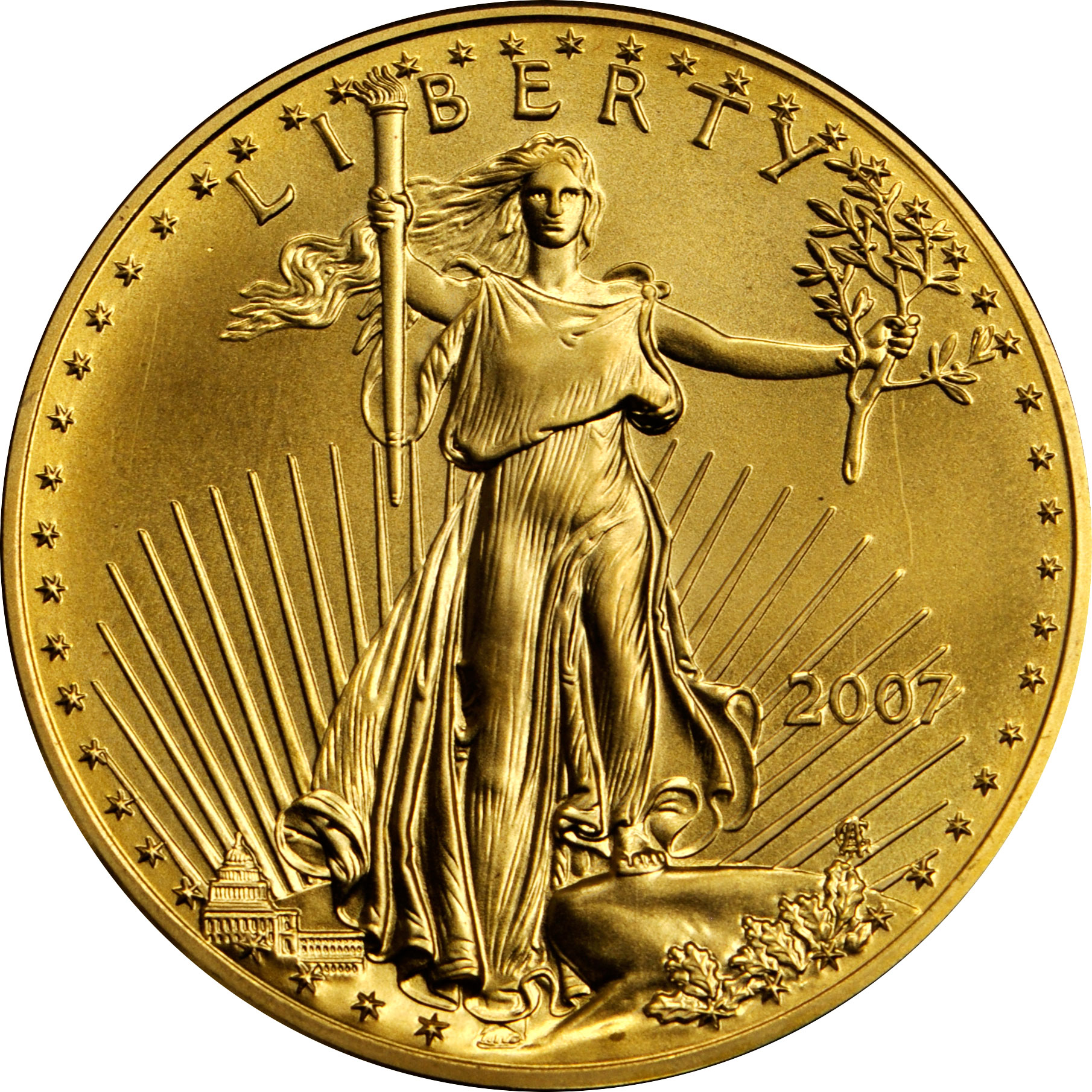 Value of 2007 5 Gold Coin Sell .10 OZ American Gold Eagle