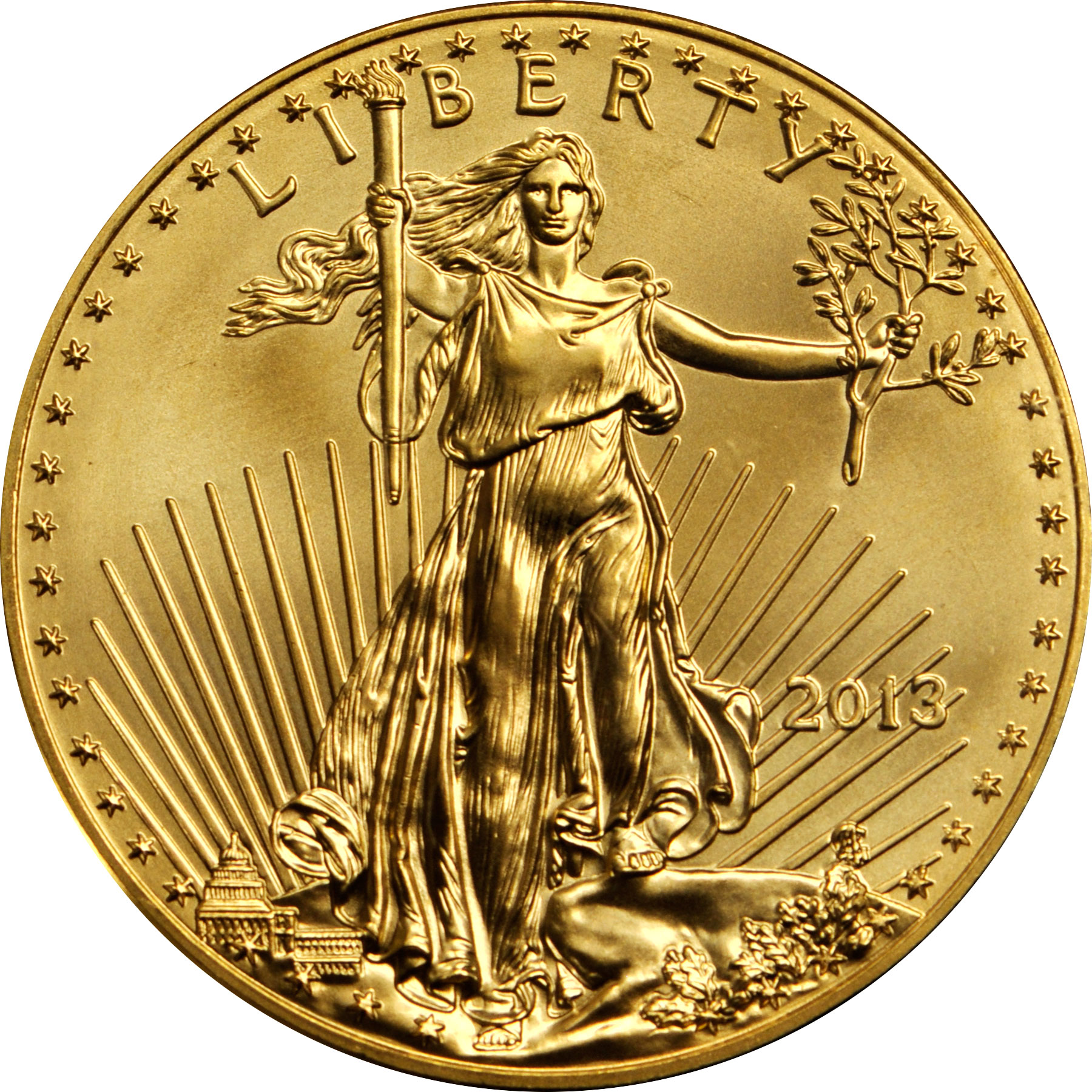 Value of 2013 $25 Gold Coin | Sell .5 OZ American Gold Eagle