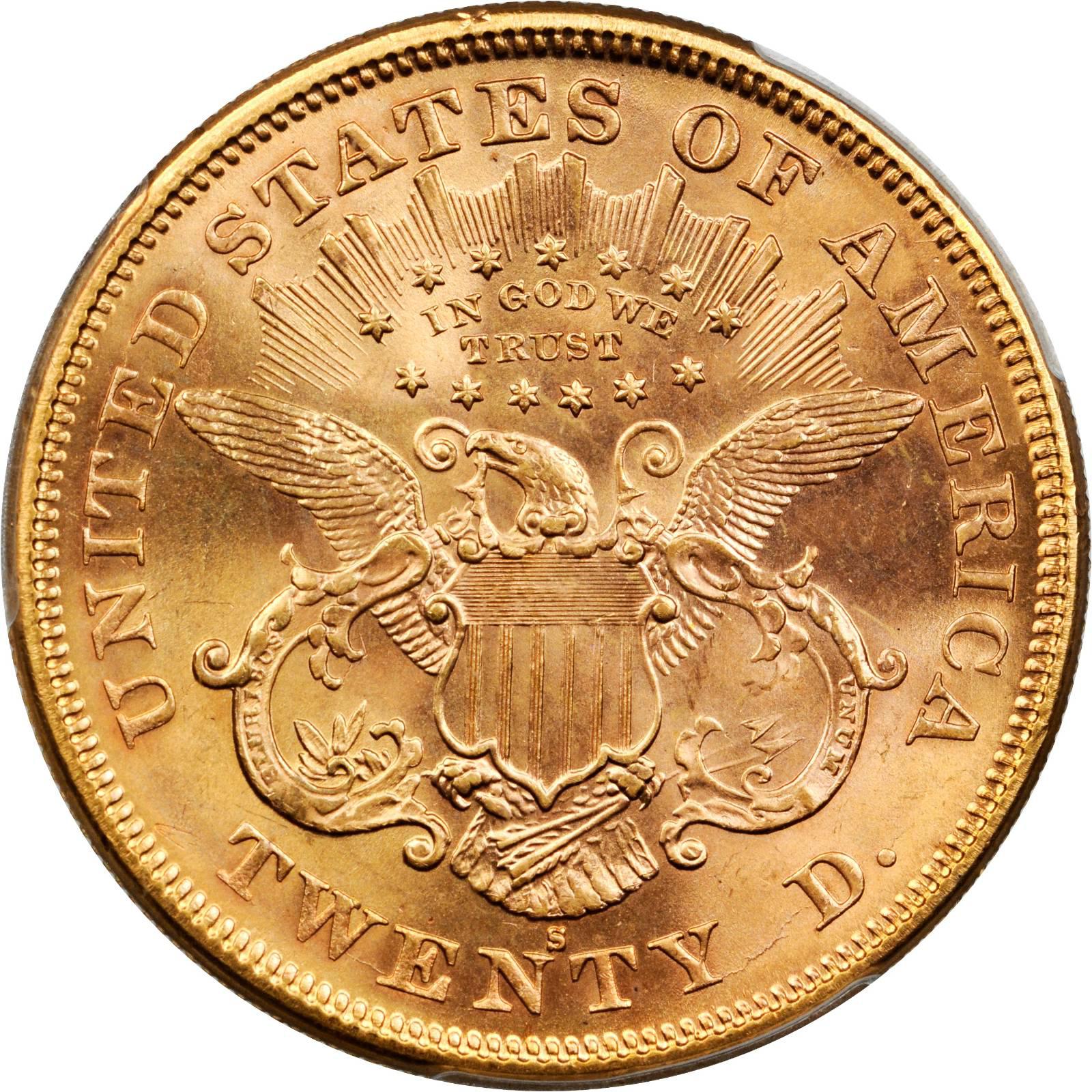 Value Of 1875 S 20 Liberty Double Eagle Sell Rare Coins