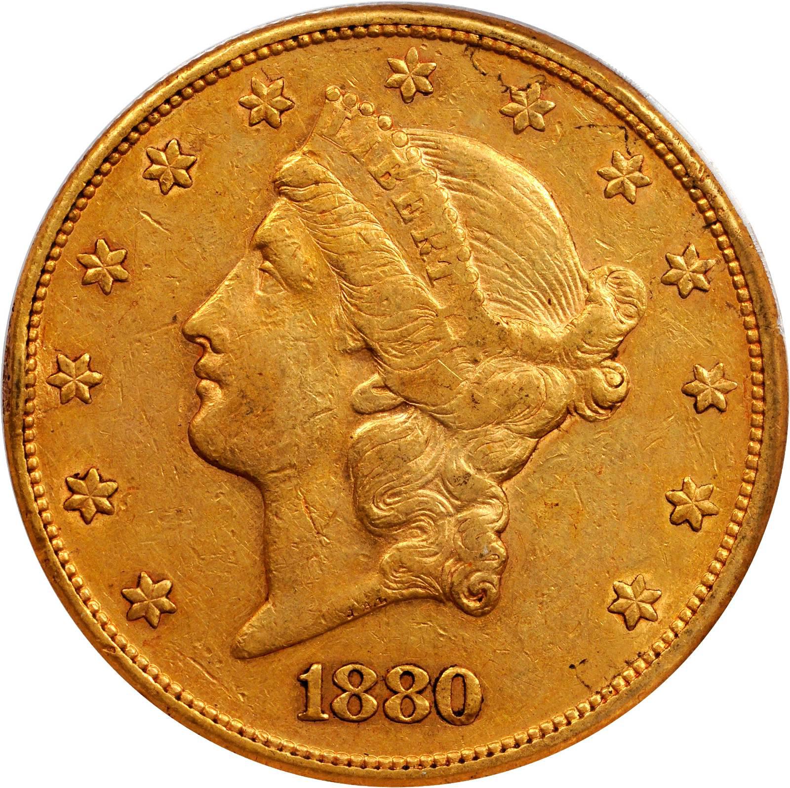 Value Of 1880 20 Liberty Double Eagle Sell Rare Coins