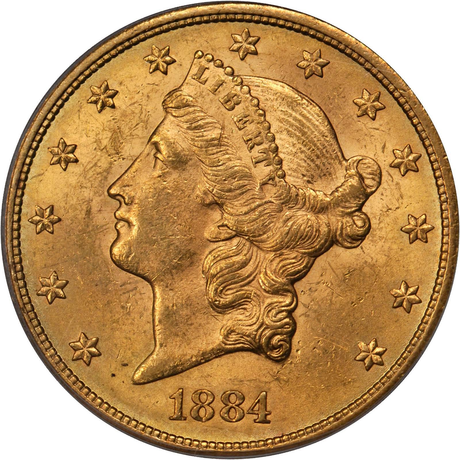 Value Of 1884 CC 20 Liberty Double Eagle Sell Rare Coins