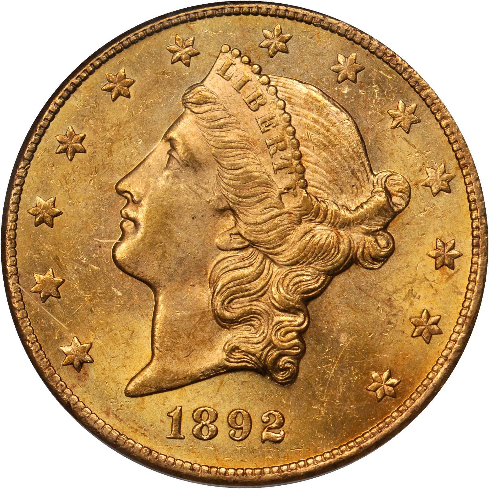 Value Of 1892 CC 20 Liberty Double Eagle Sell Rare Coins