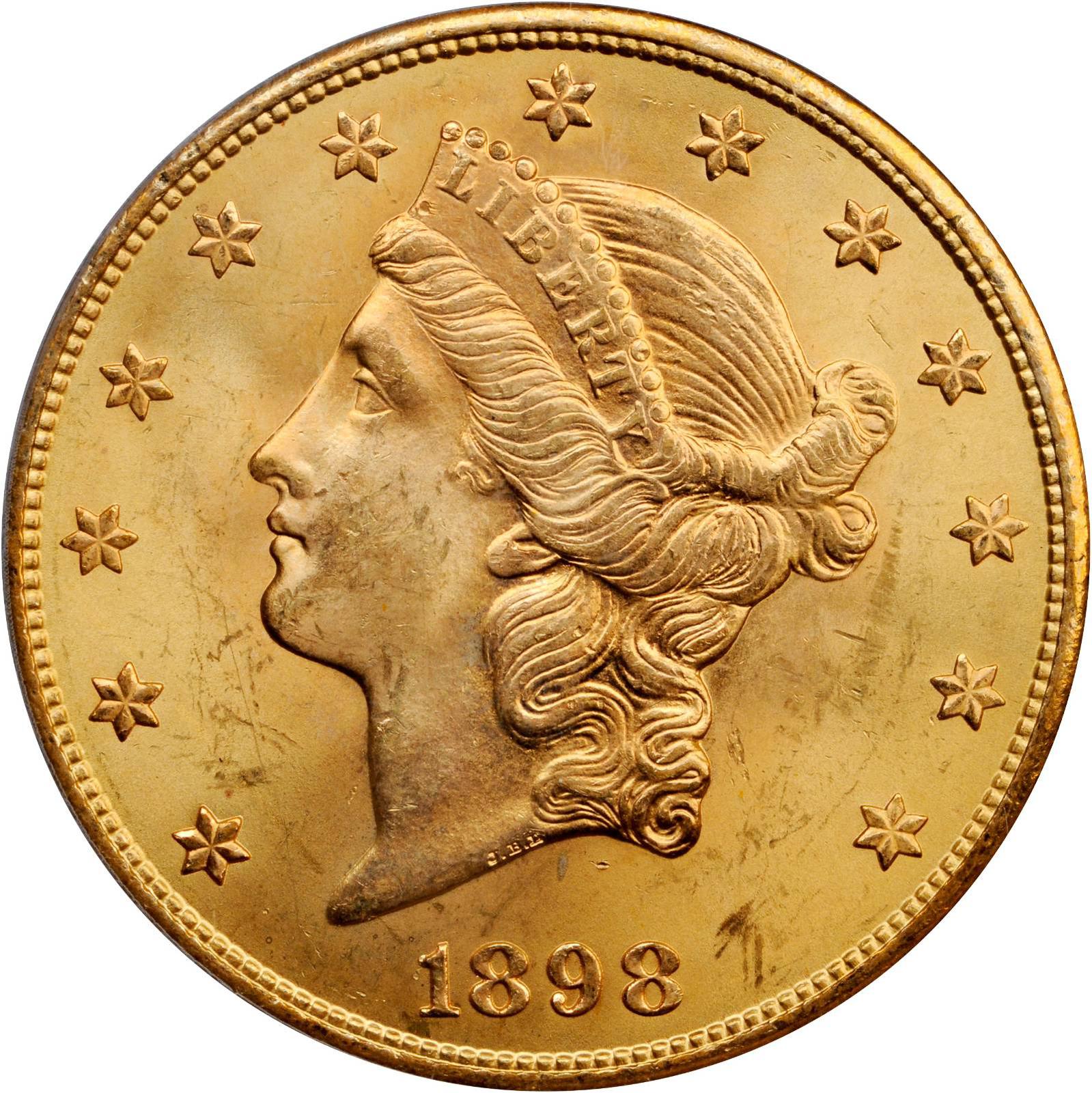 Value of 1898-S $20 Liberty Double Eagle | Sell Rare Coins