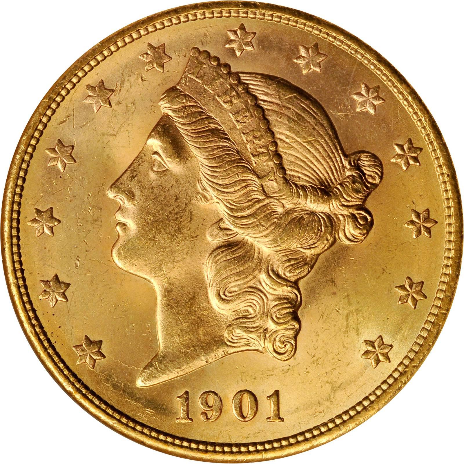 Value Of 1901 S 20 Liberty Double Eagle Sell Rare Coins