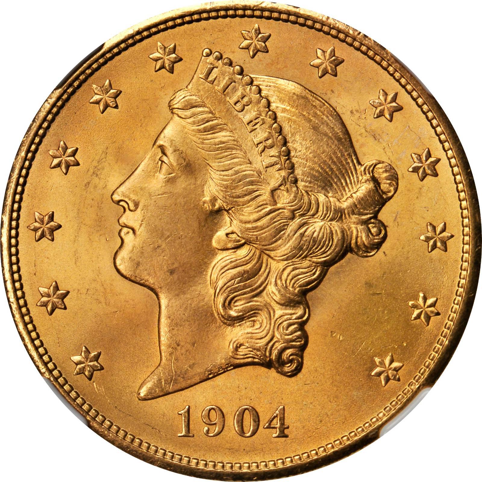 Value Of 1904 20 Liberty Double Eagle Sell Rare Coins