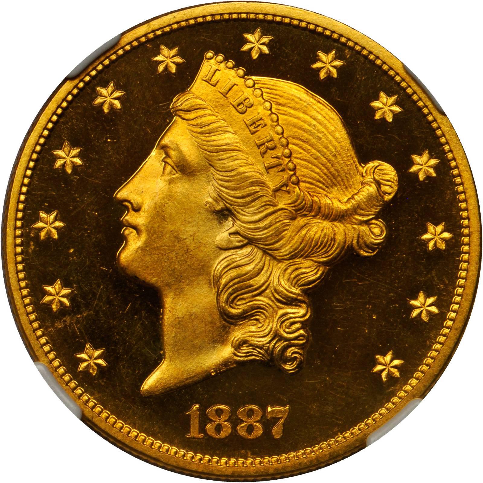 Value Of 1887 20 Liberty Double Eagle Sell Rare Coins