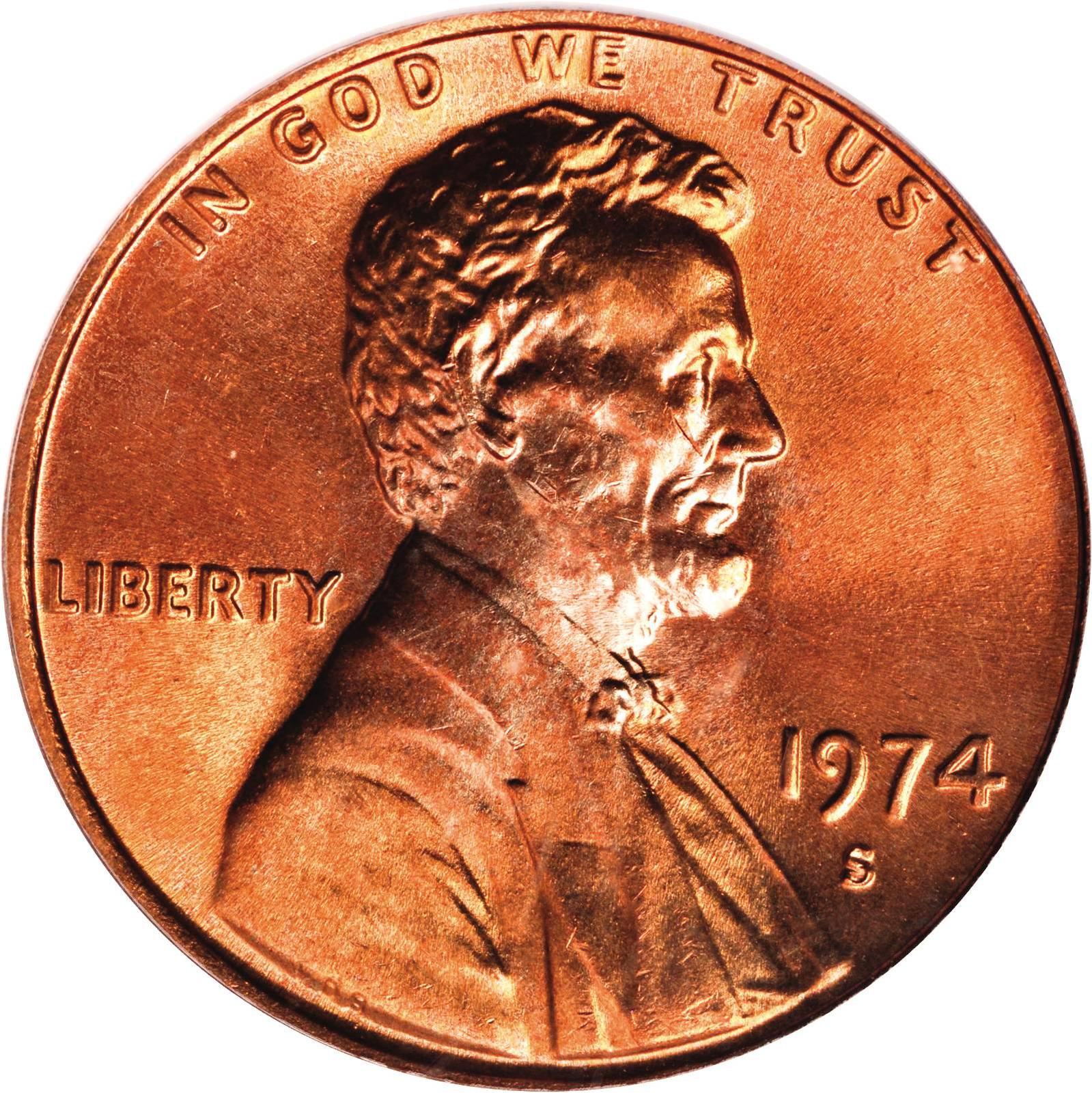 1974-S San Francisco Mint Lincoln Memorial Cent Proof 