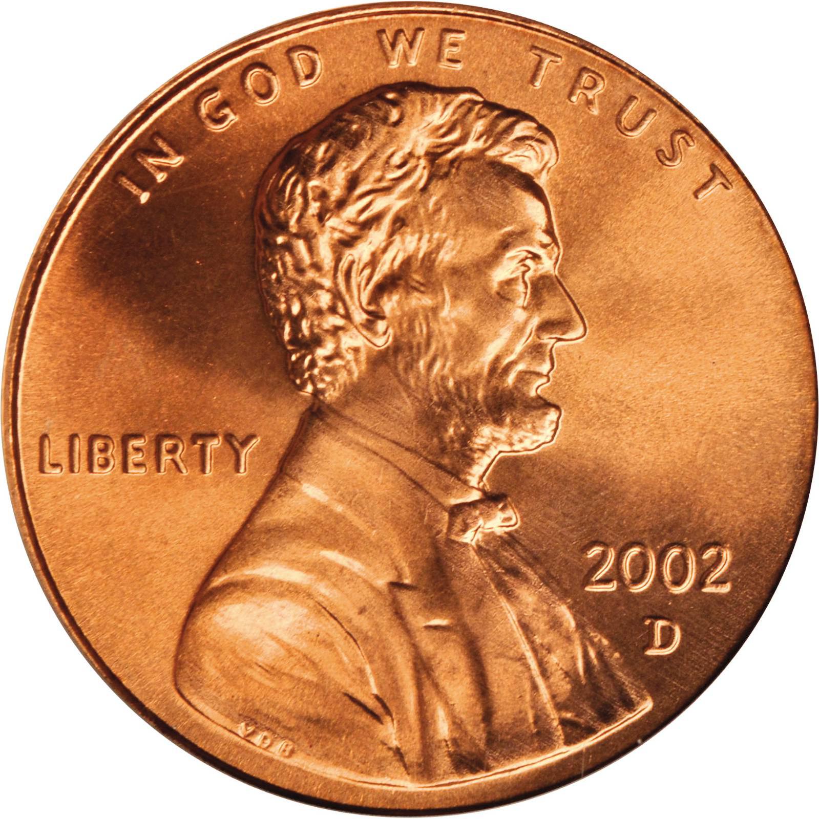 2002 P LINCOLN MEMORIAL CENT FRESH FROM BANK ROLL