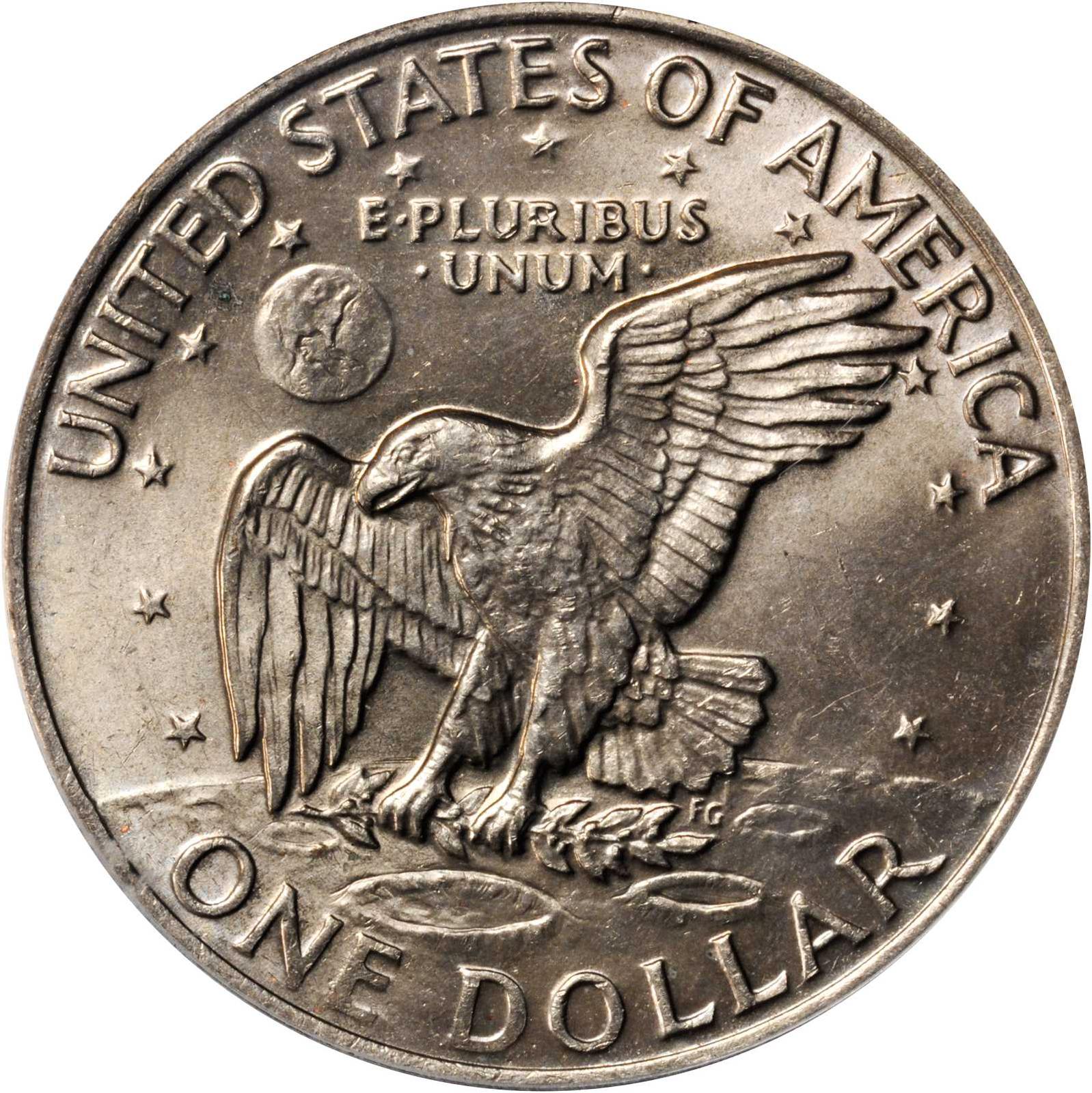 silver eisenhower dollar 1972