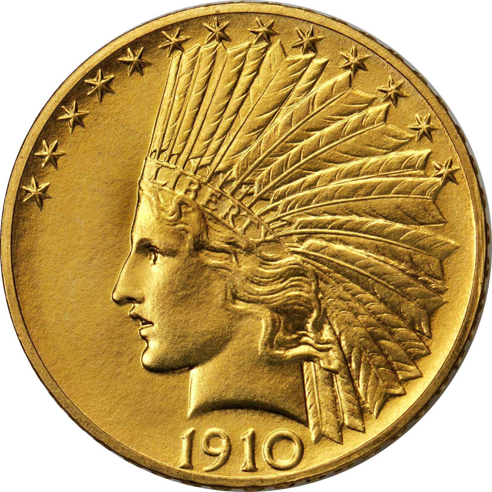 Value of 1910 Indian Head $10 Gold | Sell Your Rare Coins!