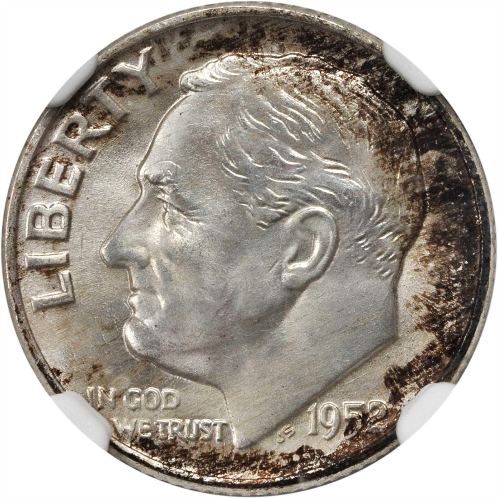 1952 silver dime value