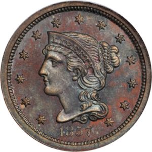 1857 large cent