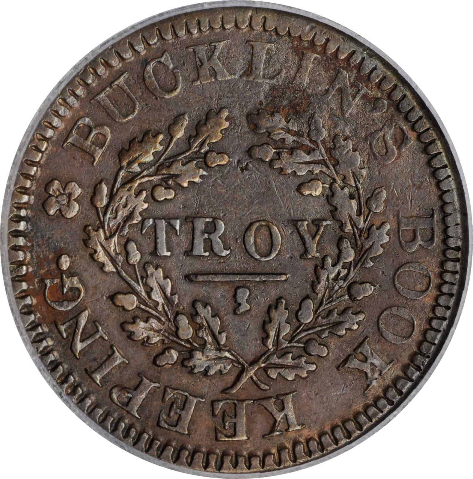 Troy, NY Tiny Head Under Troy, True Alb Under 1835 Token
