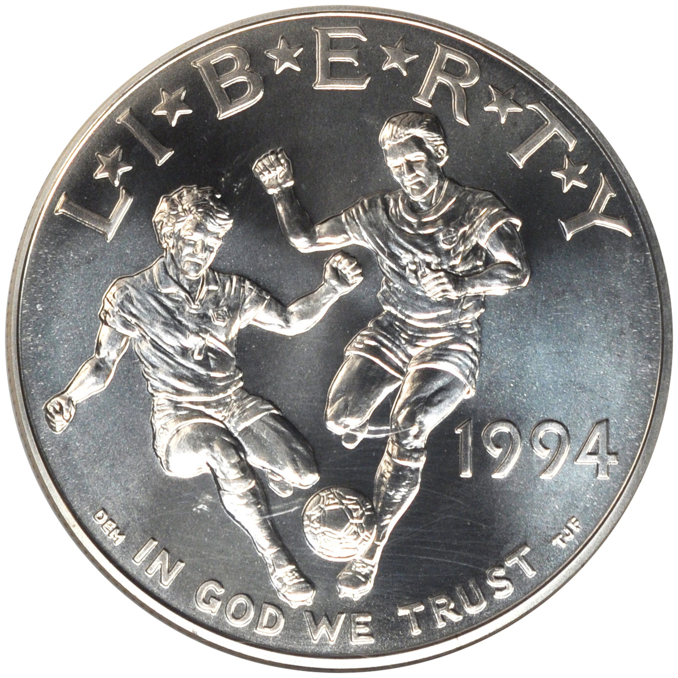 Details about   1994-D World Cup $1 Silver Commem BU w/Box & COA SKU#6998