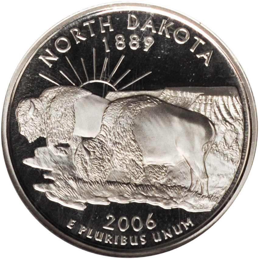 Details about   Hand Cut North Dakota State Quarter with a Bale Made into a Necklace 
