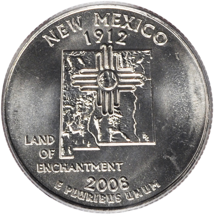 NEW MEXICO 2008-D BU Mint State Statehood  US Quarter