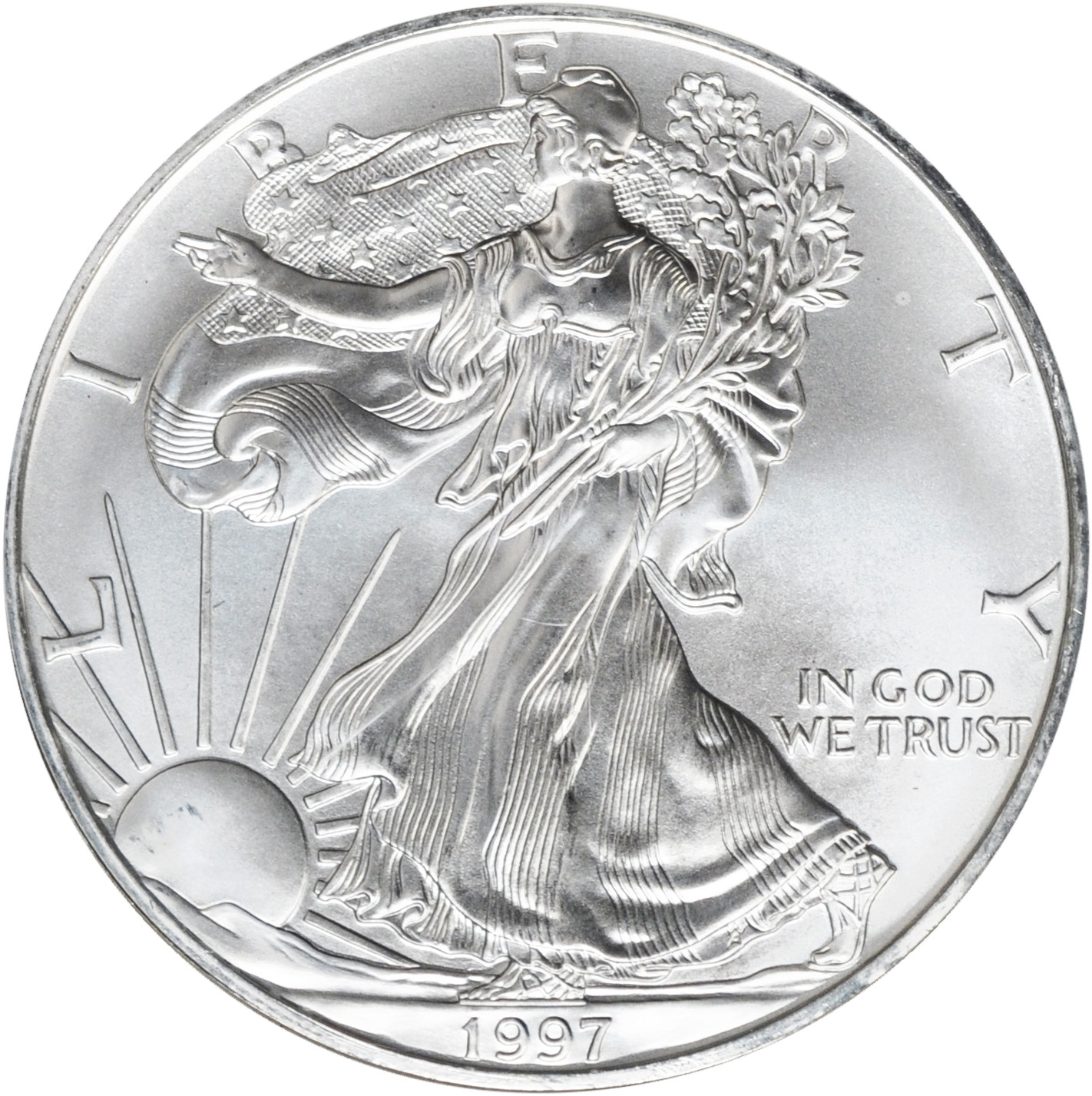 Value of 1997 1 Silver Coin American Silver Eagle Coin