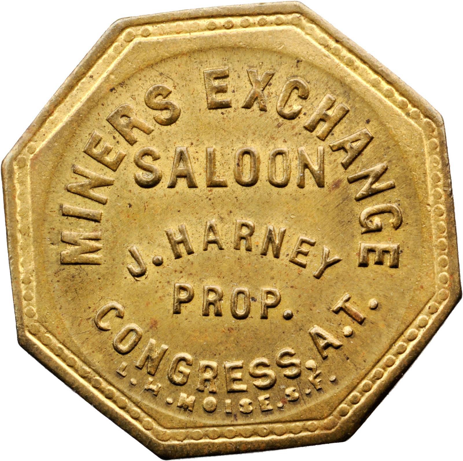 J. Harney Miners Exchange Saloon Token | Sell Rare Tokens