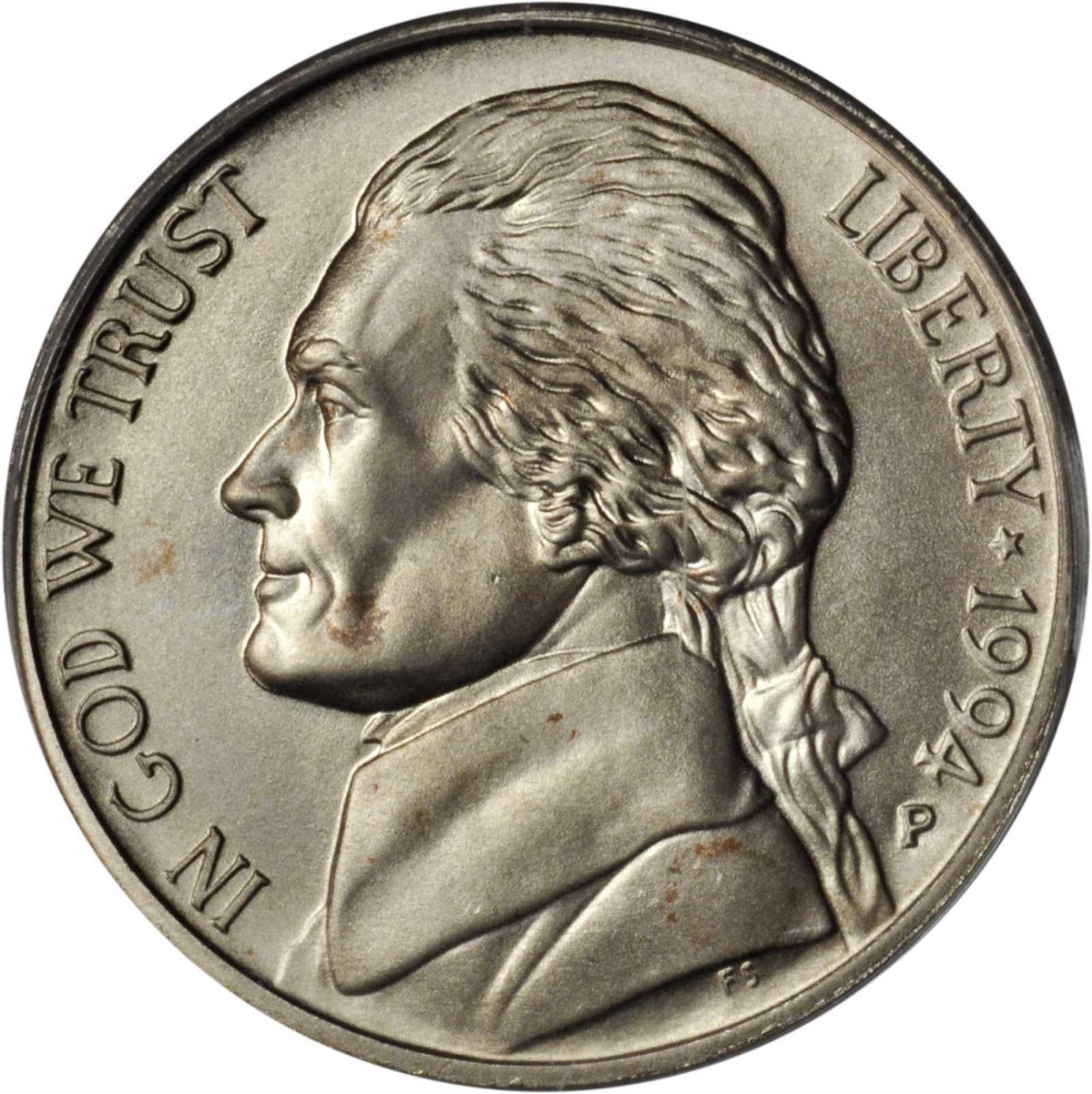 1994 P Jefferson Nickel Sell Auction Modern Coins