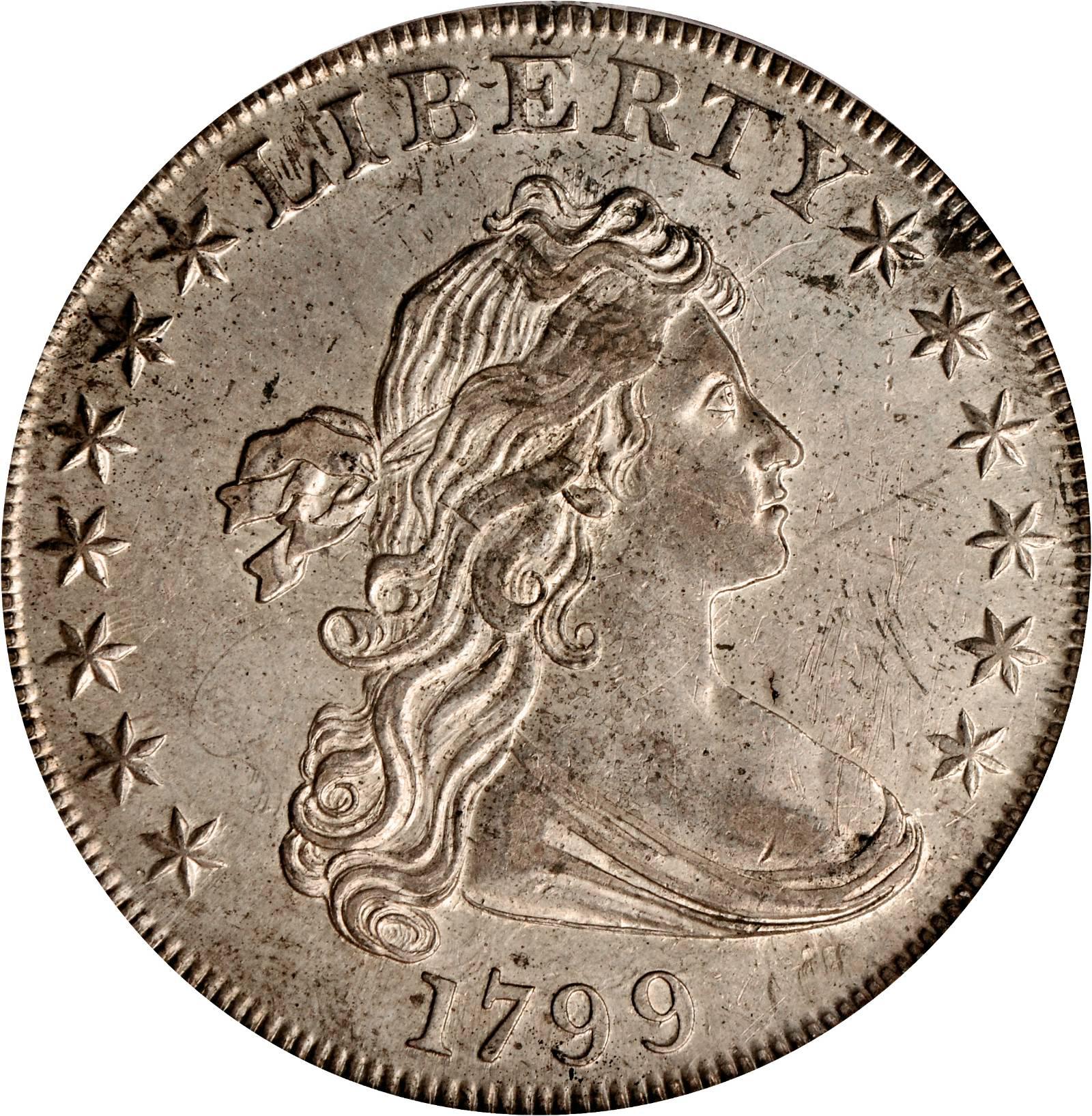 Value Of A 1799 BB 161 Draped Bust Silver Dollar Rare Coin Buyers