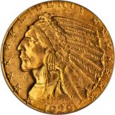 Indian Gold Half Eagle (1908-1929) Image