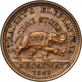1864 A. Miller & Co. Brass Token